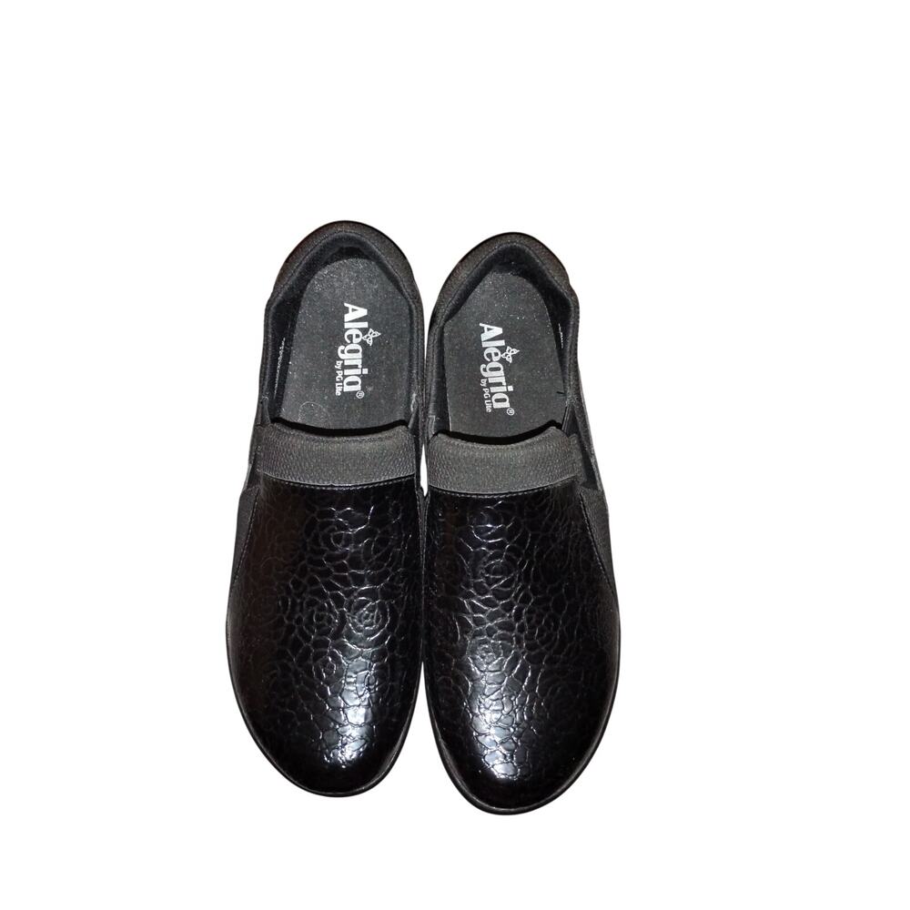 Alegria by PG Lite Women's US 10–10.5 (EU 41) Black Slip-On Comfort Shoes